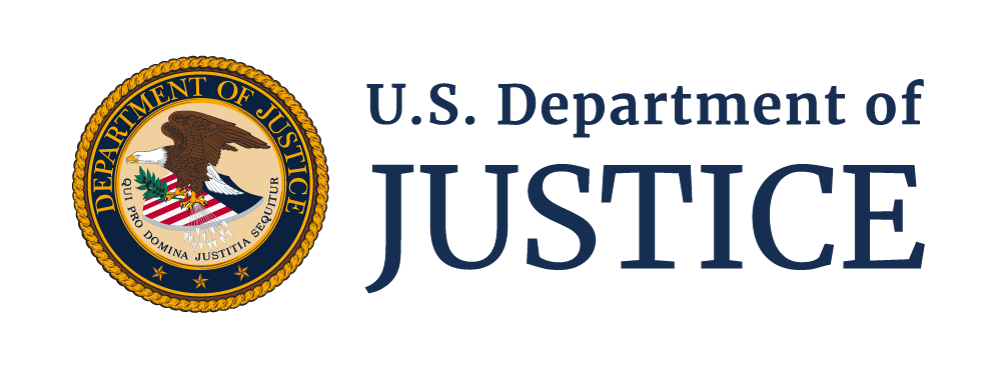 DOJ logo bust suspected scam